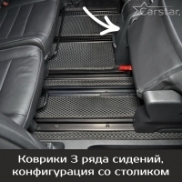 Автомобильные коврики EVA на Citroen SpaceTourer 7 мест, не Long (2016-2024)