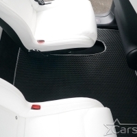 Коврики текстильные на Tesla Model X 6 мест 3 ряда (2015->) 