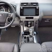 Двухслойные коврики EVA на Toyota Land Cruiser Prado 150 рестайл 3 ряда (2013->)